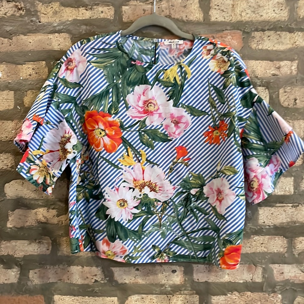 Bleuh Ciel Floral Blouse